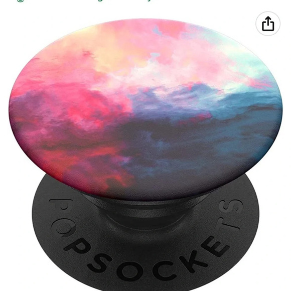 NWT Popsockets PopGrip: Phone Grip and Phone Stand Black or Cascade Water - Picture 1 of 8
